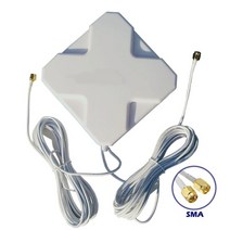 mimo antenna 3g 4g lte gsm high gain 35db 듀얼 헤드 흡입 컵 부스터 신호 증폭기 익스텐더 라우터 모바일 핫스팟, 스마