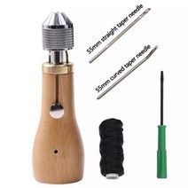 가정용미싱 DIY 가죽 재봉 송곳 스레드 키트 수동 재봉틀 빠른 스티처 공예 스티칭 슈 메이커 캔버스 수리 도구, A