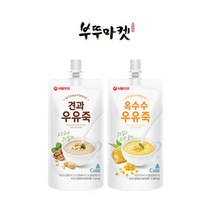 [서울우유] 우유죽2종 (옥수수죽 견과죽130 g X 10개)간편한 식사대용식, 옥수수 우유죽, 130g, 10개