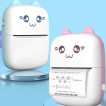 휴대용프린터 미니 블루투스 와이파이 라벨 포스트잇프린터, pink