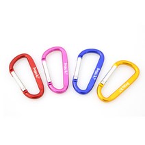 오핑 카라비너 8CM 랜덤컬러 캠핑 고리 낚시 등산