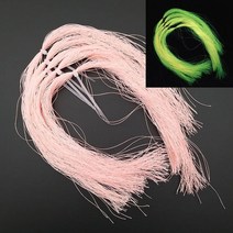 lunker 루미너스 글로우 울트라 보라 형광 플라이 낚시 스레드 스트랜드 스트링 라인 묶기 diy 소재 어시스트 후크 플라이, cs-ye-ribenbai