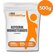 벌크 서플리먼츠 글리세롤 모노스테아레이트 분말 1500mg, 500g