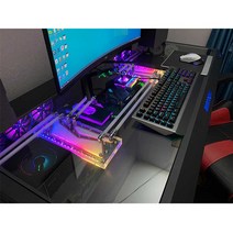 게이밍책상 올인원 데스크셋업 멀티 게이밍 컴퓨터 pc, 흰색길이120너비75높이79cm패키지A