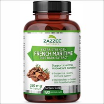 Zazzee 피크노제놀 350 mg 식물성캡슐 180개, 1개, 기본