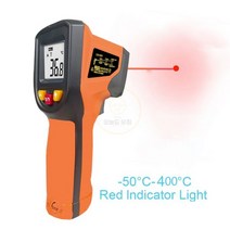 산업용 적외선 온도계 디지털 IR 레이저 온도 센서 건 LCD 화면 습도계 고온계, 01 -50 to 400C