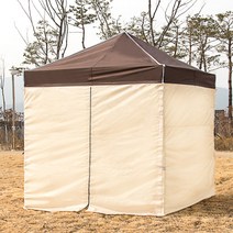 럭셔리 3x3 캐노피천막 캠핑천막 감성천막 포장마차 야외천막 접이식천막, L투명풀 3X3 브+베