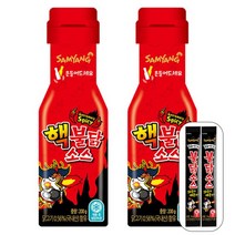 삼양식품 핵불닭소스 200g x2개 +불닭소스 스틱 2개, 없음