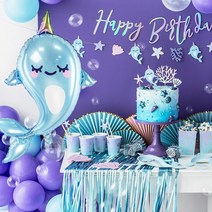 은박헬륨 일각고래[룸파티장식 돌고래 어린이 데코 포유류 당일배송 강남지역 이벤트], 10:00 - 11:00