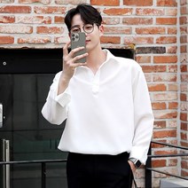 붐스타일 바이블 반오픈 카라 셔츠