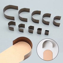 접이식가죽공예칼 반원형 펀칭 다이 벨트 테일 펀치 커팅 나이프 반원 펀처 diy 도구, 50mm
