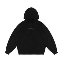 유에스 오버핏후드티 스트릿패션 BIPOLAR 자수 후드 티 내셔널 타이드 브랜드 힙합 스트리트 캐주얼 와이드