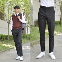 스판 블랙 교복바지 남자 (SS~6XL)