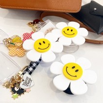 스마일 꽃 플라워 해바라기 그립톡 거치대 핑거톡