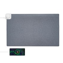 RUN 기술 온열 마우스 패드 장패드 논슬립 방수 게이밍 사무용, 60*36CM