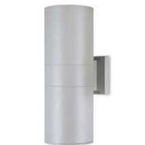 마이몰12 실버 원통 외벽 2등 등기구 외부등 심플벽등