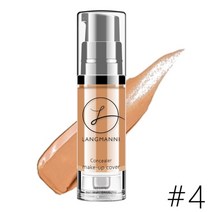 스틱컨실러 랑만니 6 색 풀 커버 리퀴드 컨실러 6ml 다크 서클 크림 메이크업 페이스 코렉터 워터프루프 메이크업 베이스 코스메틱, 04