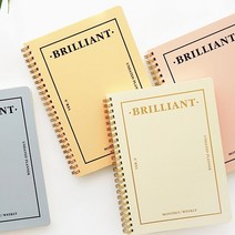 Brilliant weekly planner (만년형) //스프링다이어리, Shell Pink