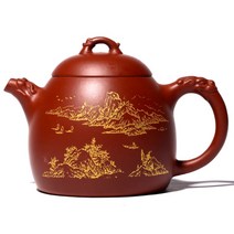 호화랑 자사다관 중국찻주전자 찻잔다기세트 차도구 보이차주전자 홍니 진권 320ml tt1163