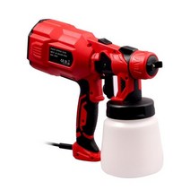 동력분무기 농약 고압 엔진 분무기 살포기 1.8mm 550w 스프레이 건 페인트 800ml 고출력 스프레이 건 페인팅 청소 살충제 전기 페인트 스프레이, 빨간색, 나는 플러그