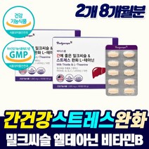 프리미엄 퓨어 테아닌밀크씨슬 타우린 아르기닌 밀크시슬 리버케어 간 보조제 남자 여자 잠을 자도 피로감 디톡스 추천 몸이 피곤할때 밀크시스 기운이 없을때 체력 증진 면역 강화제, 160정, 2개