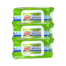 스카치브라이트 물걸레청소포 더블액션 대형 20매, 3개