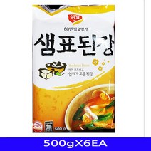 500gX6EA 대용량 된장 믹스 샘표 수입 식자재 업소용 음 일본 일식 찌개 찌게 식재료 된장, GC 1