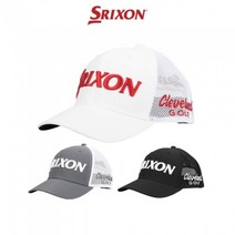 [던롭코리아 정품] 스릭슨 오리지널 투어 메쉬 트러커 남성 골프모자, 그레이/화이트
