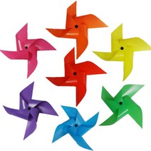 정원바람개비 만들기재료 미니 야외파티 회오리 무지개 레인보우 조류퇴치 두더지 장난감 캠핑, 레인보우바람개비 -퍼플