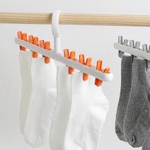 빨래집게형 6P 양말 속옷 행주 건조대 페이크삭스건조 원룸빨래건조대, 색상, 오렌지