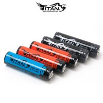 타이탄코리아 18650 충전지 2400 3600mAh, 블랙 3600mAh