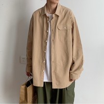 레트로 빈티지 남성 오버핏 셔츠 송민호 박서준 패션 스타일 남방