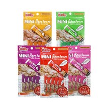 더캣츠 미니 베로베로 고양이간식 5종 x 5p, 연어, 새우, 가리비, 닭고기, 참치, 3세트
