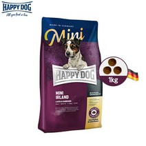 해피독 장건강 사료 + 껌 간식 1P, 미니 아일랜드, 1kg