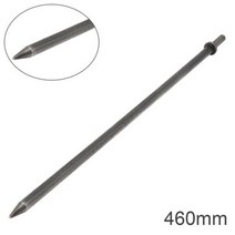 120-460mm 에어 셔블 45 스틸 솔리드 에어 치즐 헤드 공압 충격 해머 비트 노킹절단녹 제거용 공압 도구, CHINA, 460mm Pointed