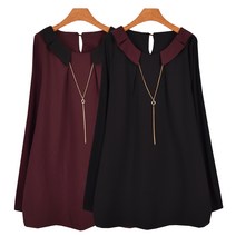 마마걸 엣지목걸이블라우스 빅사이즈