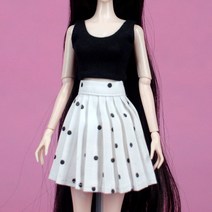 미니어처 인형의집 소품 패션 1/6 브라이스 인형 의류 조끼 플리츠 스커트 바비 풀립 리카 의상 액세서리, 13 1pcs vest 1pcs skirt