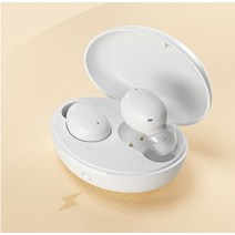 1+1 샤오미 QCY T16 블루투스 무선 이어폰 화이트 퀵차지 지원 2개