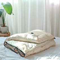 캠핑 거위털 구스 침낭 이불, 밀크아이보리, 1개