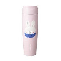 스팟 홍콩 및 마카오 스타벅스 2023 새해 토끼 곰 머그 머그 보온병 유리, 591ml귀여운토끼웃는환영스테인레스스틸컵