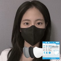 KF 94 마스크 100매 새부리형 국산 세부리형 블랙, 화이트