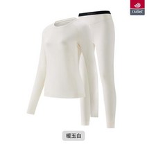 네이처하이크 통기성 속옷 남녀 스키 위킹 열 속옷 NH22NY001, Women White+L