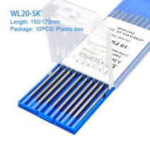 WL20 블루 헤드 텅스텐 전극 AC 및 DC 이중 전도율 토륨 150mm/175mm 비방사성에 가까움, 01 WL20_02 1.6 미리메터_01 150mm