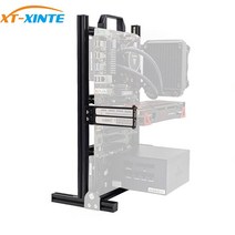 미니 ITX MATX ATX PC 테스트 벤치 핸들 운반 컴퓨터 수냉 오픈 프레임 오버클럭 에어 케이스 HTPC 지원 그래픽 카드, [01] ATX, [02] Silver