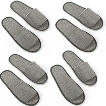 호텔 슬리퍼 4켤레 세트 손님용 단체용, 그레이 4p 세트, 4개