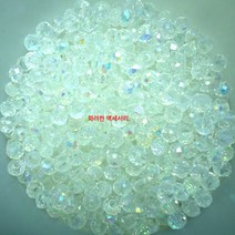 구매시 바느질 4mm 100개 증정 크리스탈 납작한 작은 둥근 구슬 수제 DIY 비즈 글라스 산구슬, 색깔1