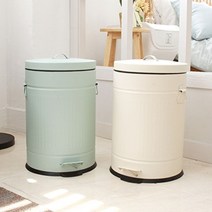 올리오 가정용 카페 인테리어 페달 쓰레기통 휴지통 20L, 민트