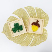 노인 보호센터 인지프로그램 미술치료 스트링아트 액자만들기 어린이집 집중력향상, 체리