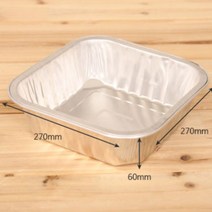 빅사이즈 일회용품 무공해 알미늄 사각 위생용기 푸드팟 라면 찌게 전골 그릇 용기 2750ml 3개 여행 캠핑