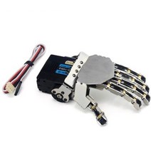 기계 팔 로봇 암 머신 휴머노이드 손 다섯 손가락금속 조작기 미니 바이오닉 그리퍼자동차, 왼손